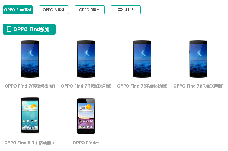 OPPO ColorOS适配机型列表